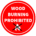 red sign with white letters reading Wood Burning Prohibited