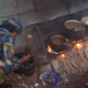 Cooking on many stoves in Burkina Faso