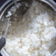a pot of cooked rice