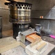 Testing improvements on a Bosch rocket stove
